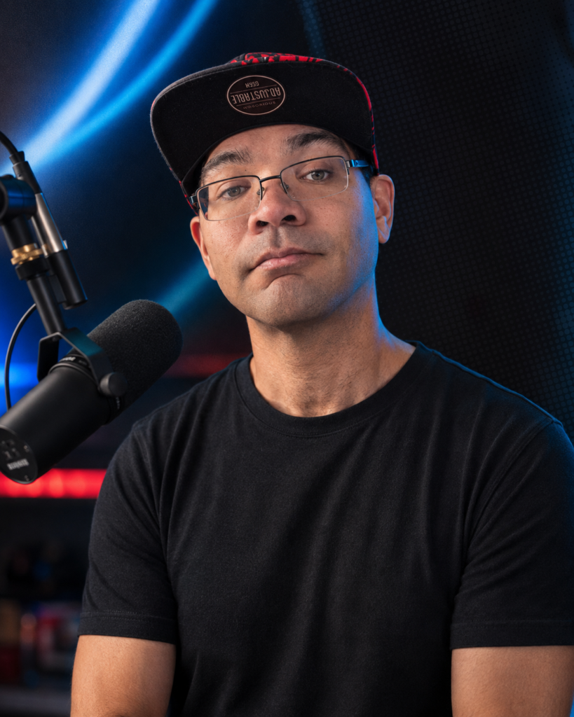 Adrian Carson, creator and lead host of Podcasting While Nerdy