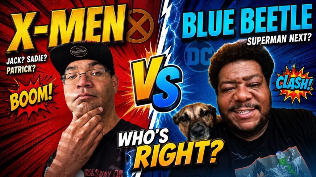 Podcasting While Nerdy episode about X-Men casting rumors and Blue Beetle appearing in Superman Man of Tomorrow